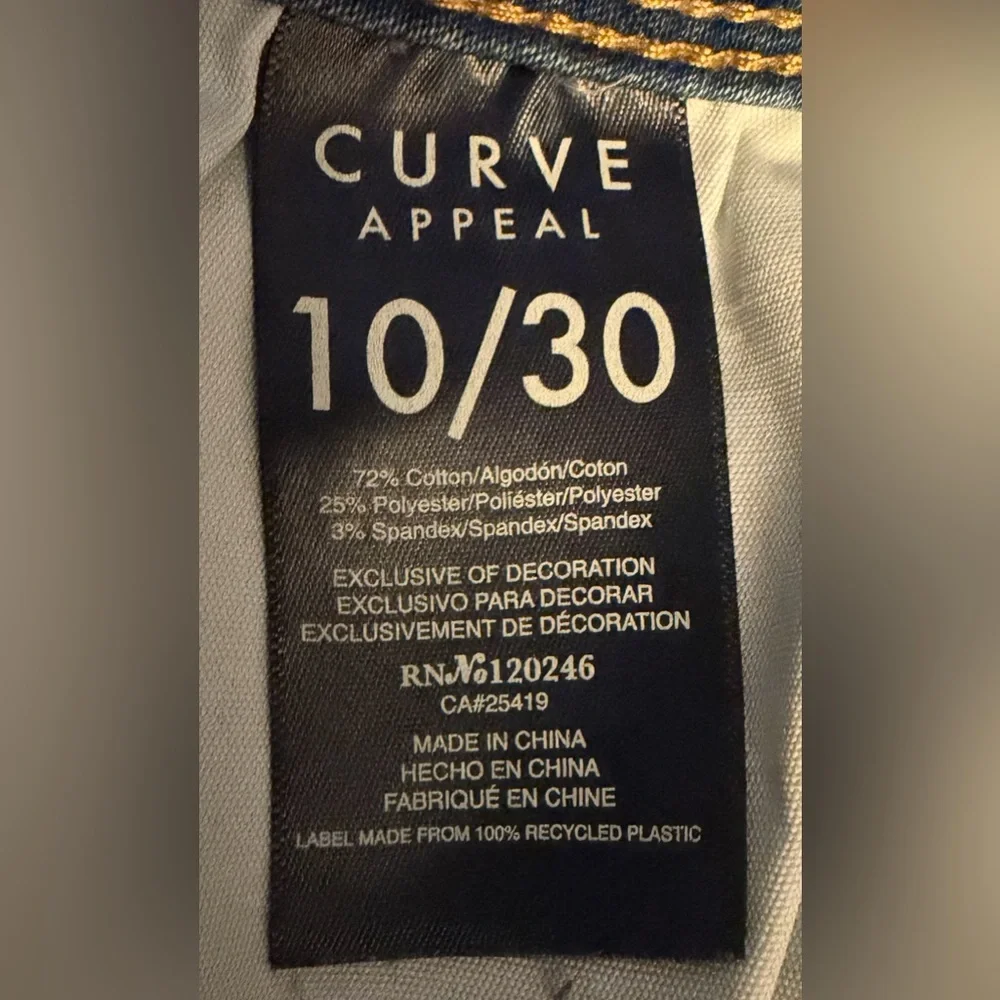 Curve Appeal- High Rise Skinny Jeans w/ Slim Fit and Structured Waistband- 10/30 - Picture 5 of 5